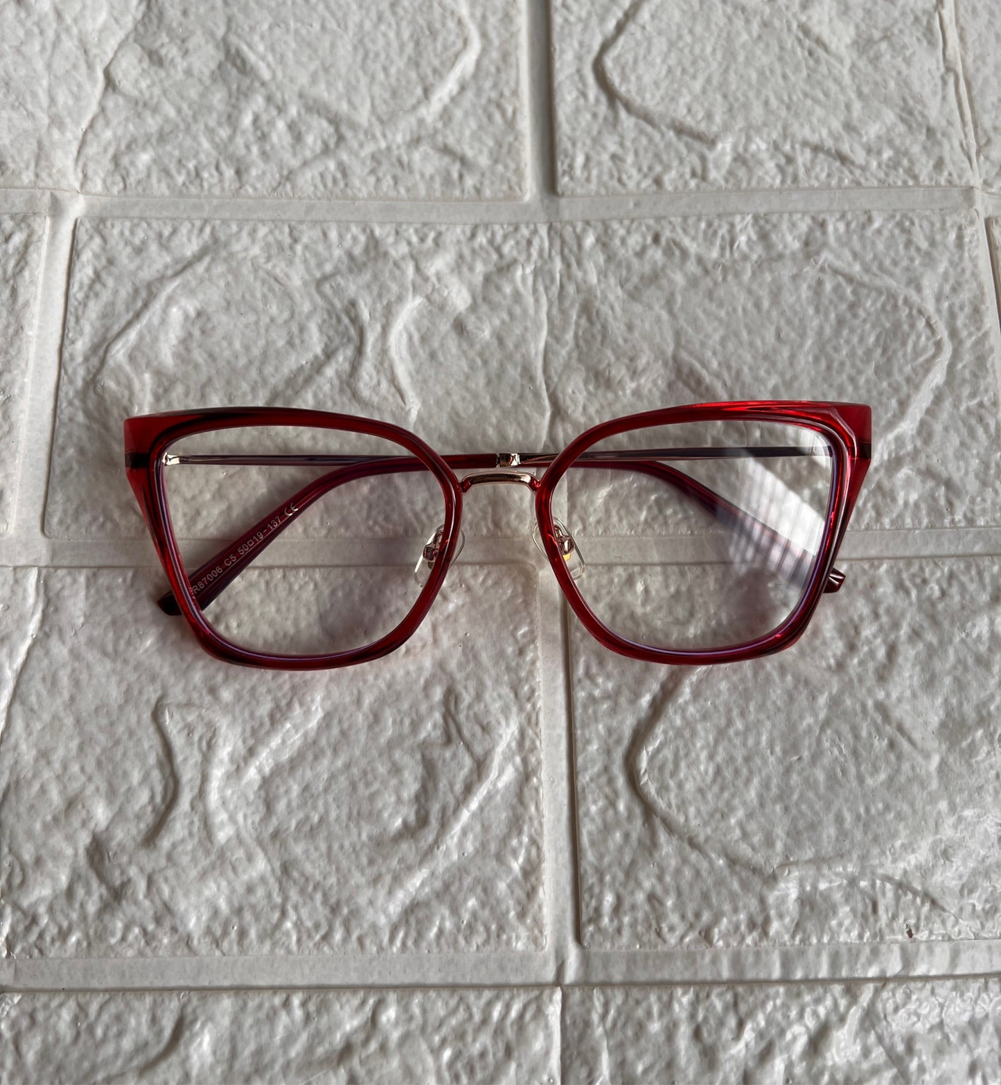 Lentes Cat Eye Marco Rojo