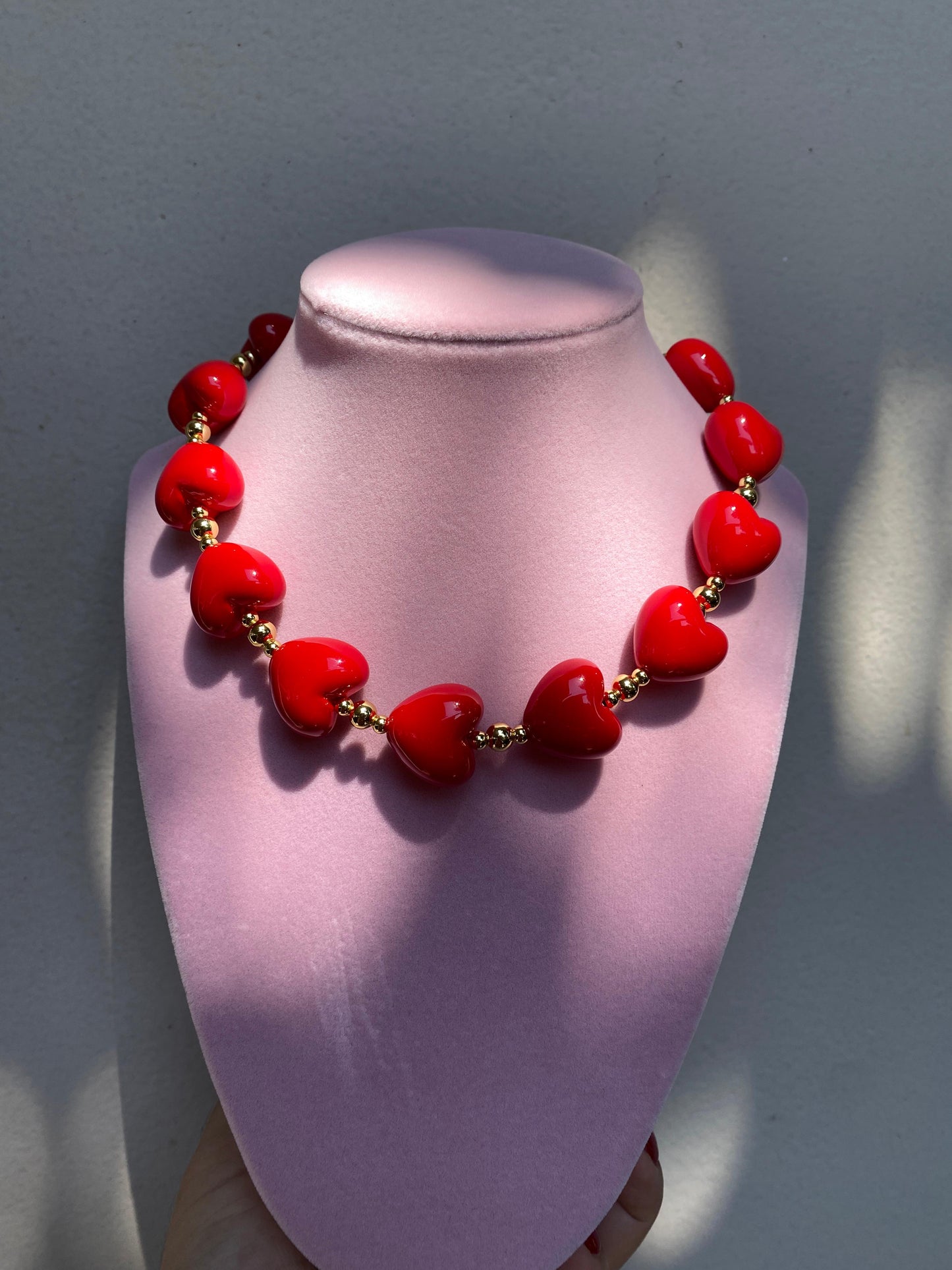 Chocker Red Hearts