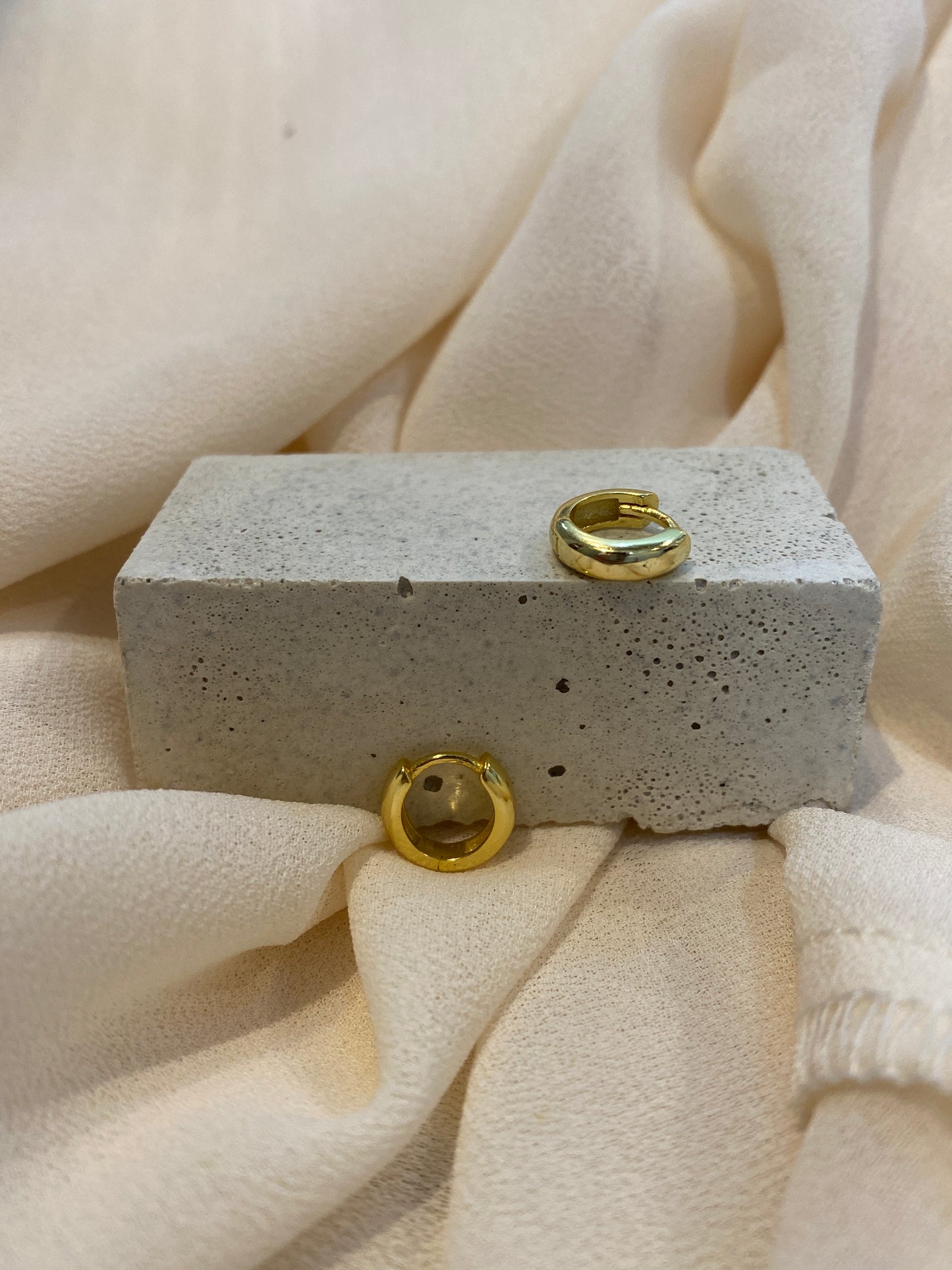 Mini Hoops Gold Plane 6mm