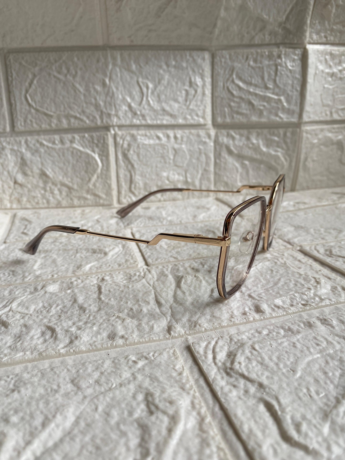 Lentes Semihexagonales Café