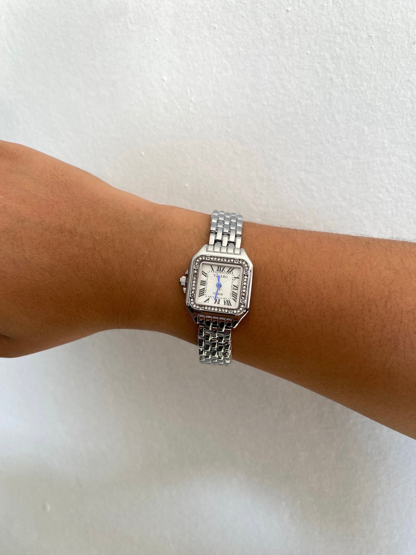 Reloj Old Money Silver con Brillos