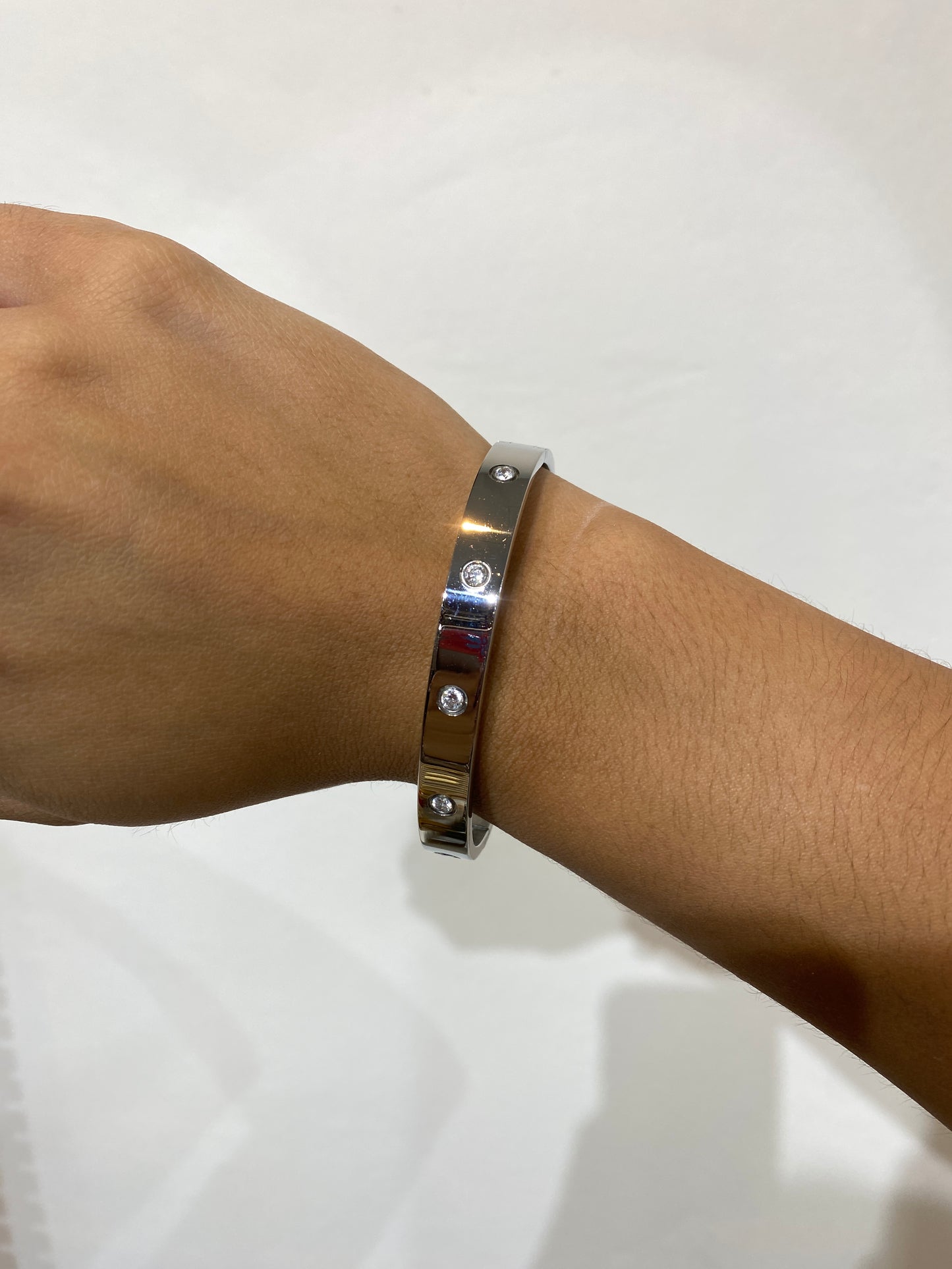 Bangle tipo Cartier 8mm Silver