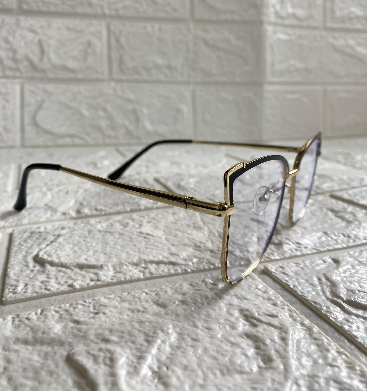 Lentes Cat Eye Leopardo Esquinas Cuadradas Negras