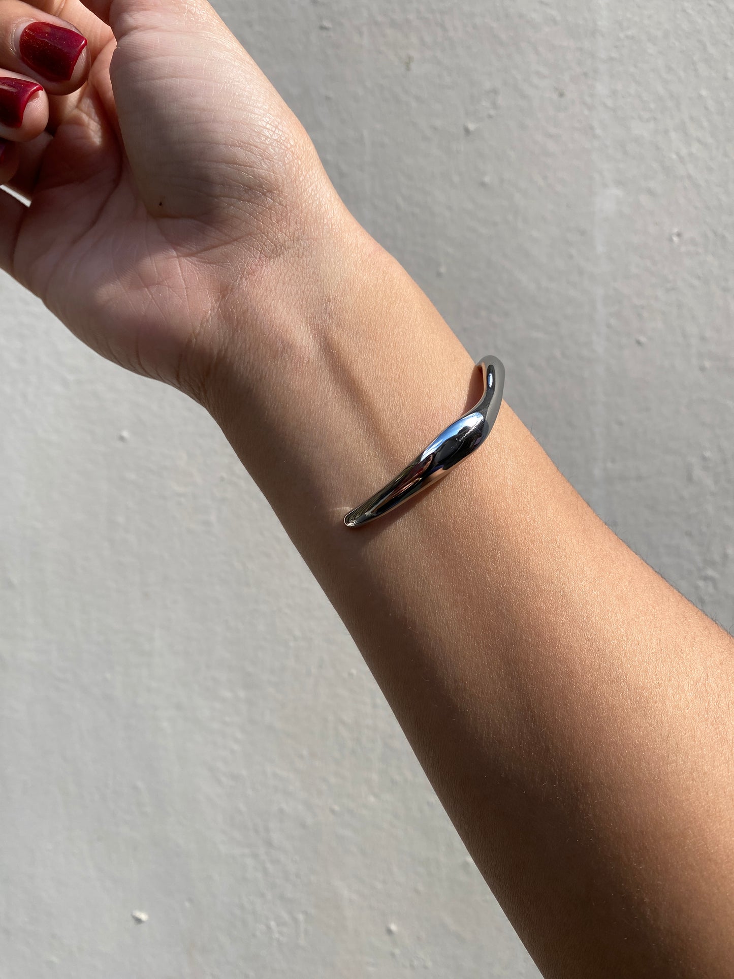 Brazalete Curva Silver