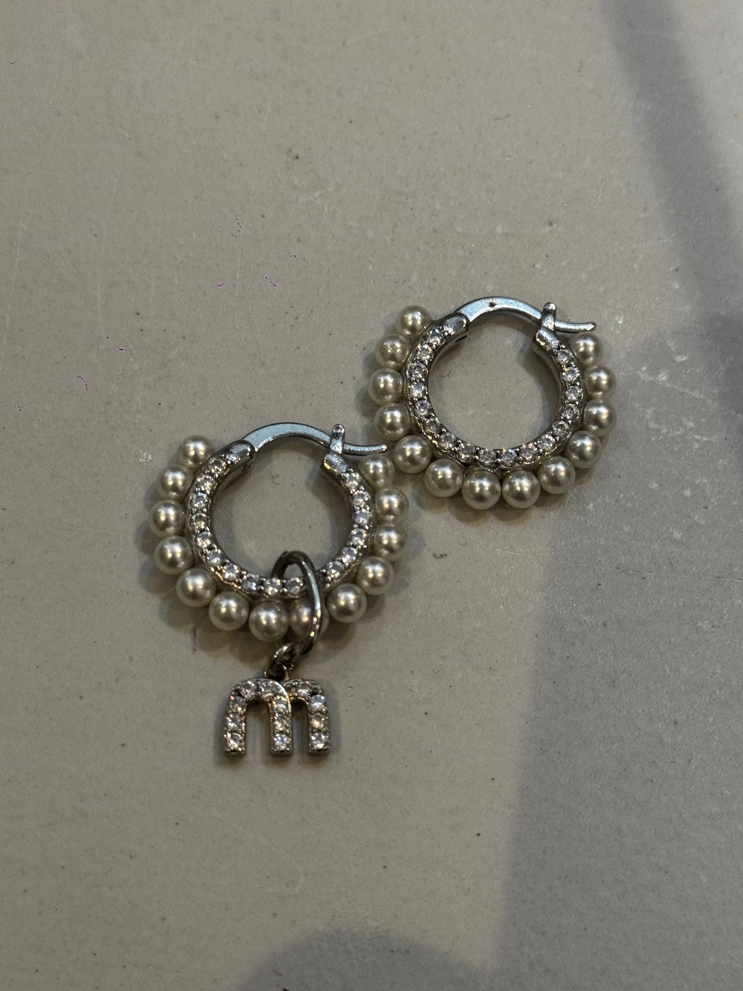 Hoops Miu Miu Silver