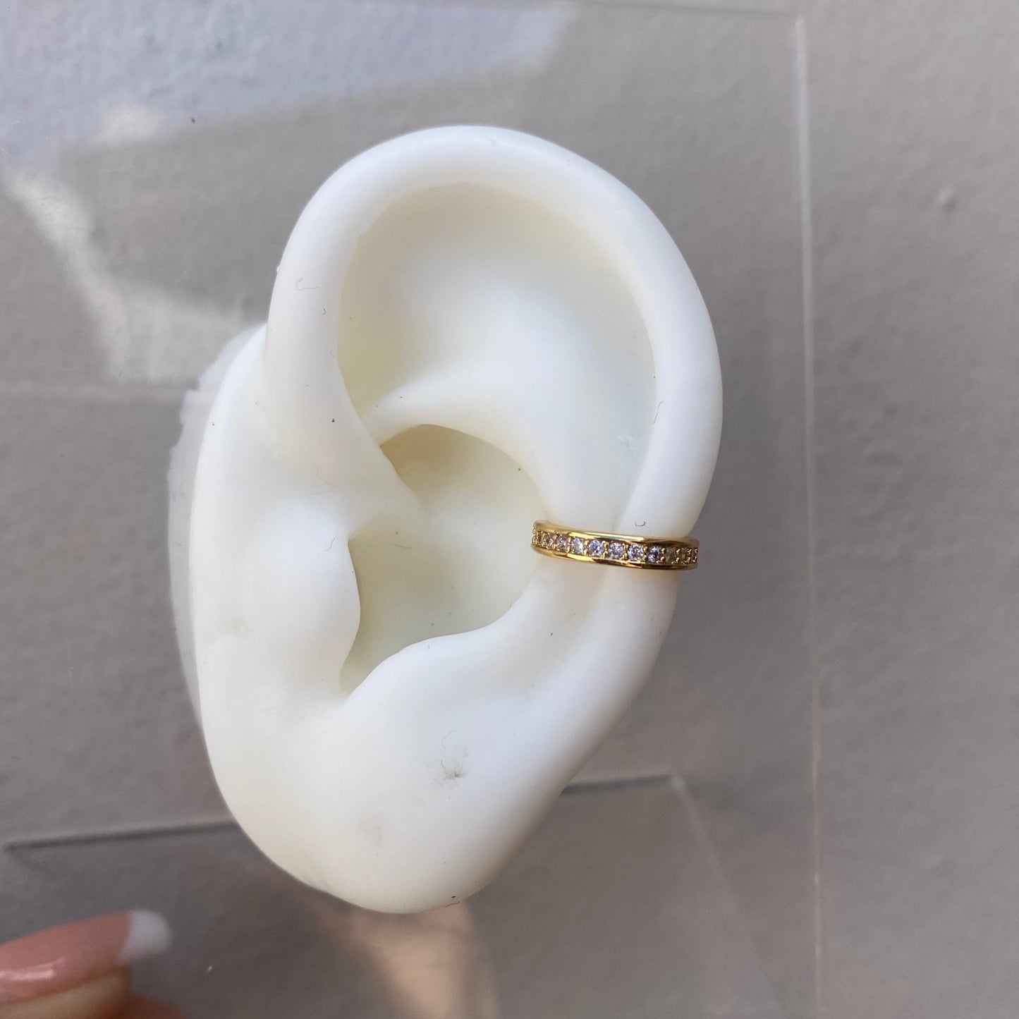 Earcuff Clasico Gold & Zirconias