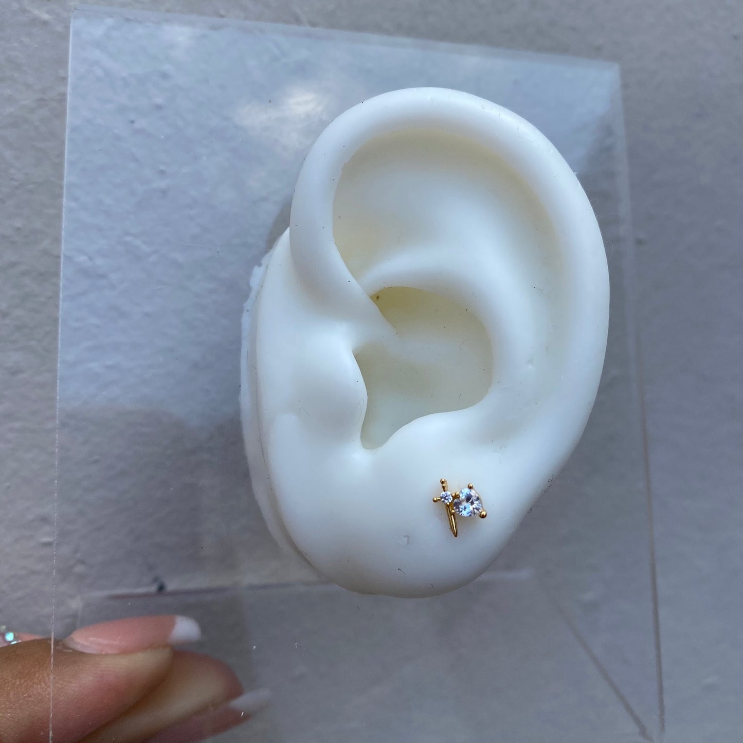 Piercing Espada Gold & Clear