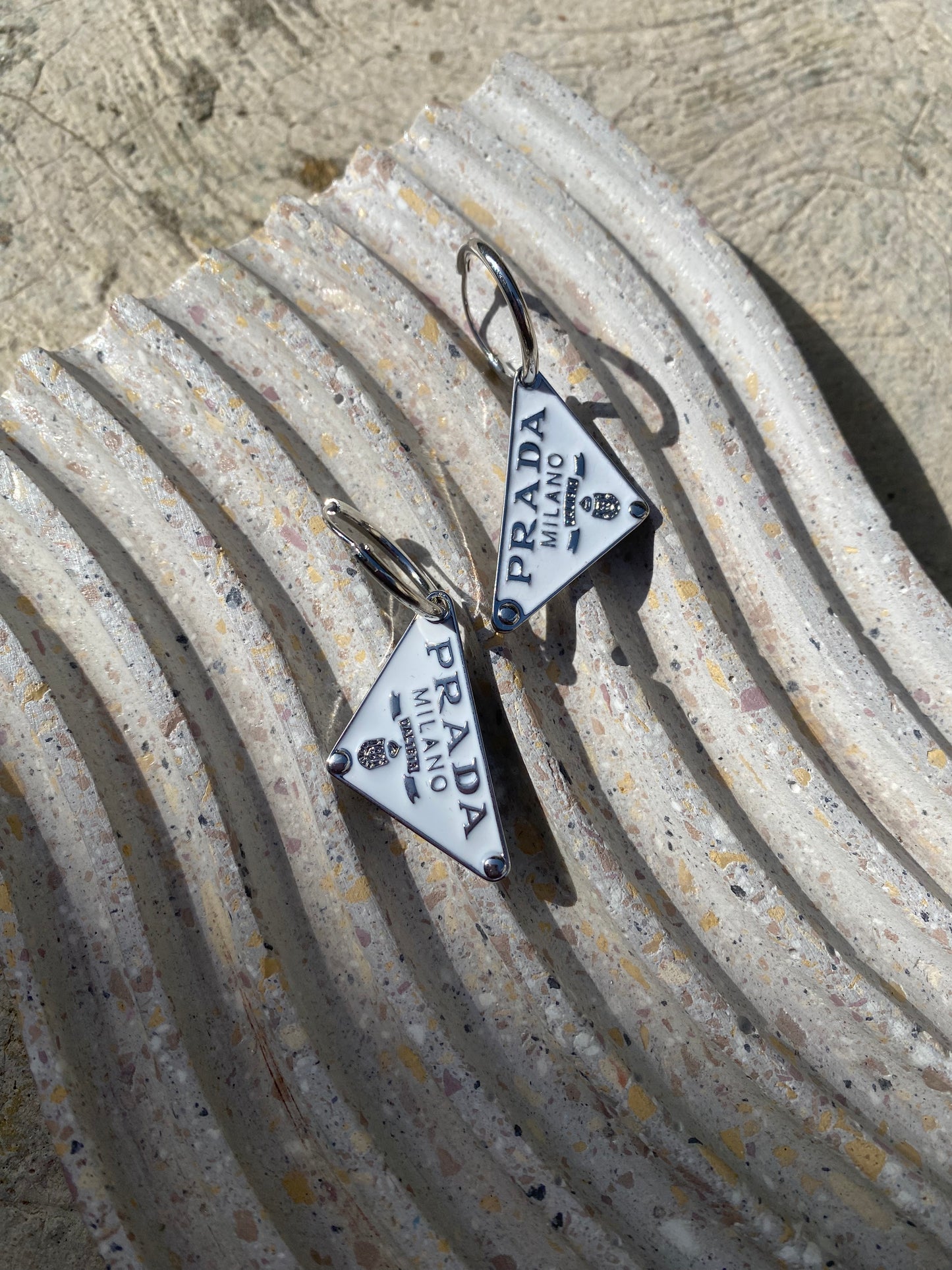 Hoops Prada White Classic