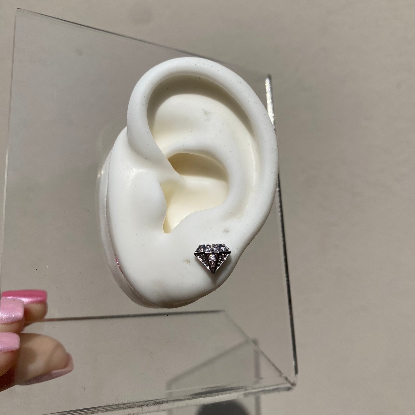 Piercing Diamante Silver