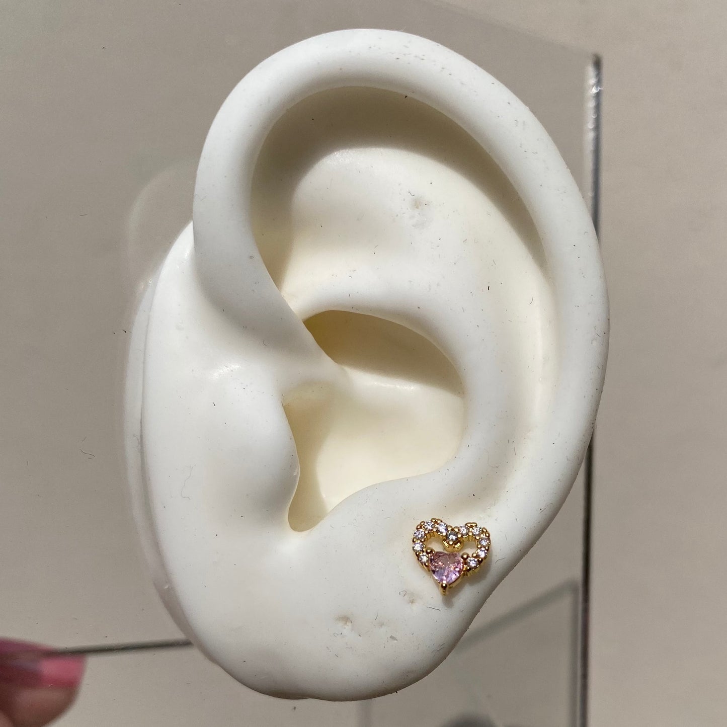 Piercing Heart Pink & Clear