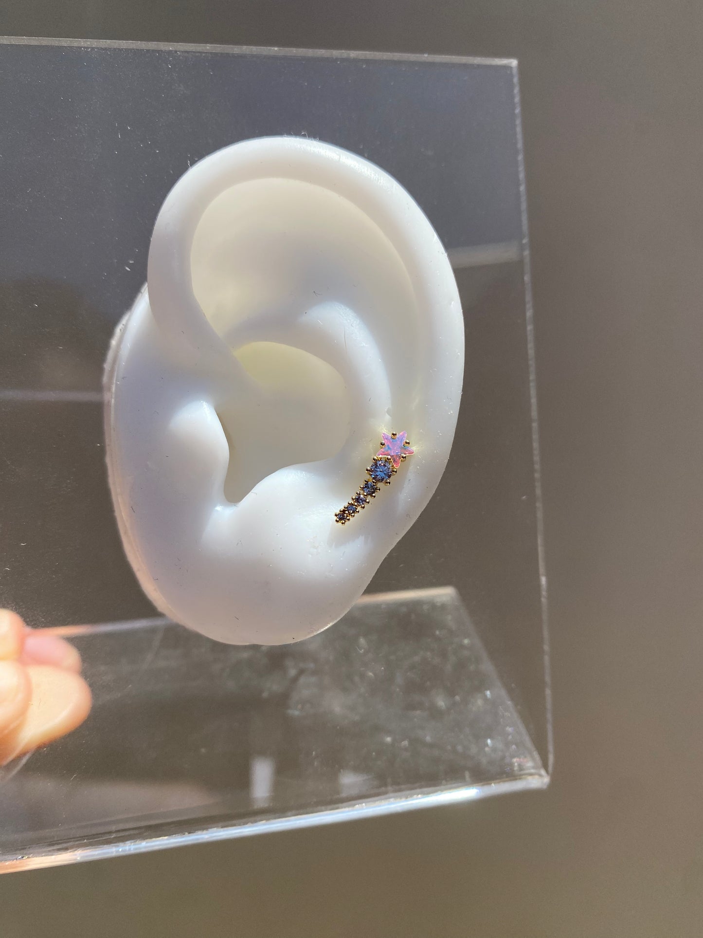 Piercing Estrella Fugaz Tornasol / Gold