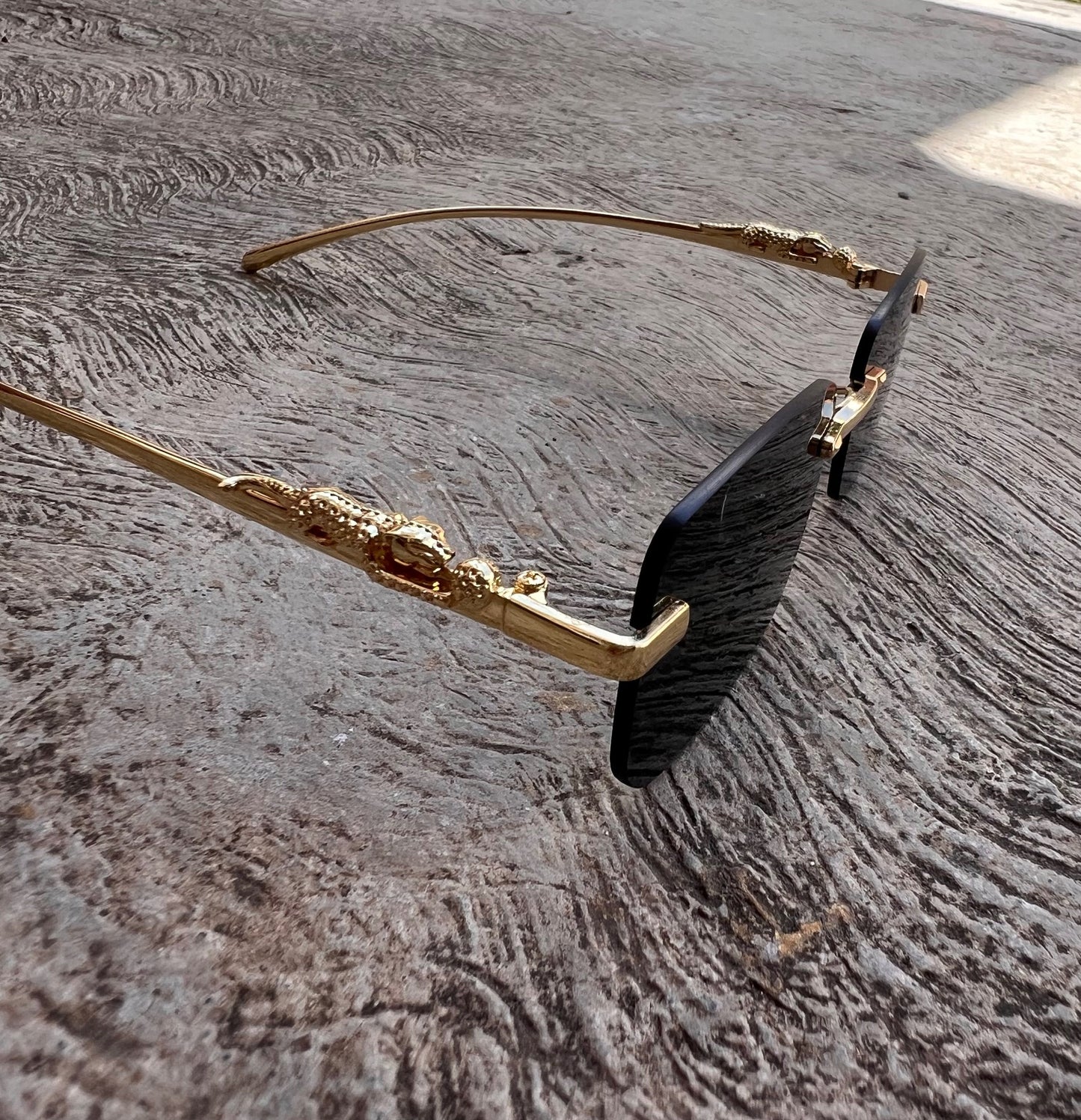 Lentes Tipo Cartier Rectangular Negro