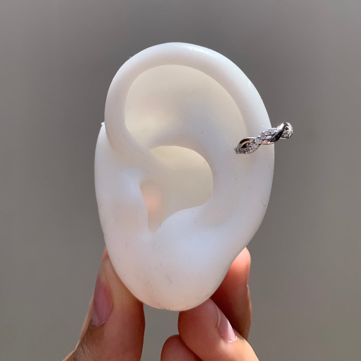 Earcuff Trenza Silver