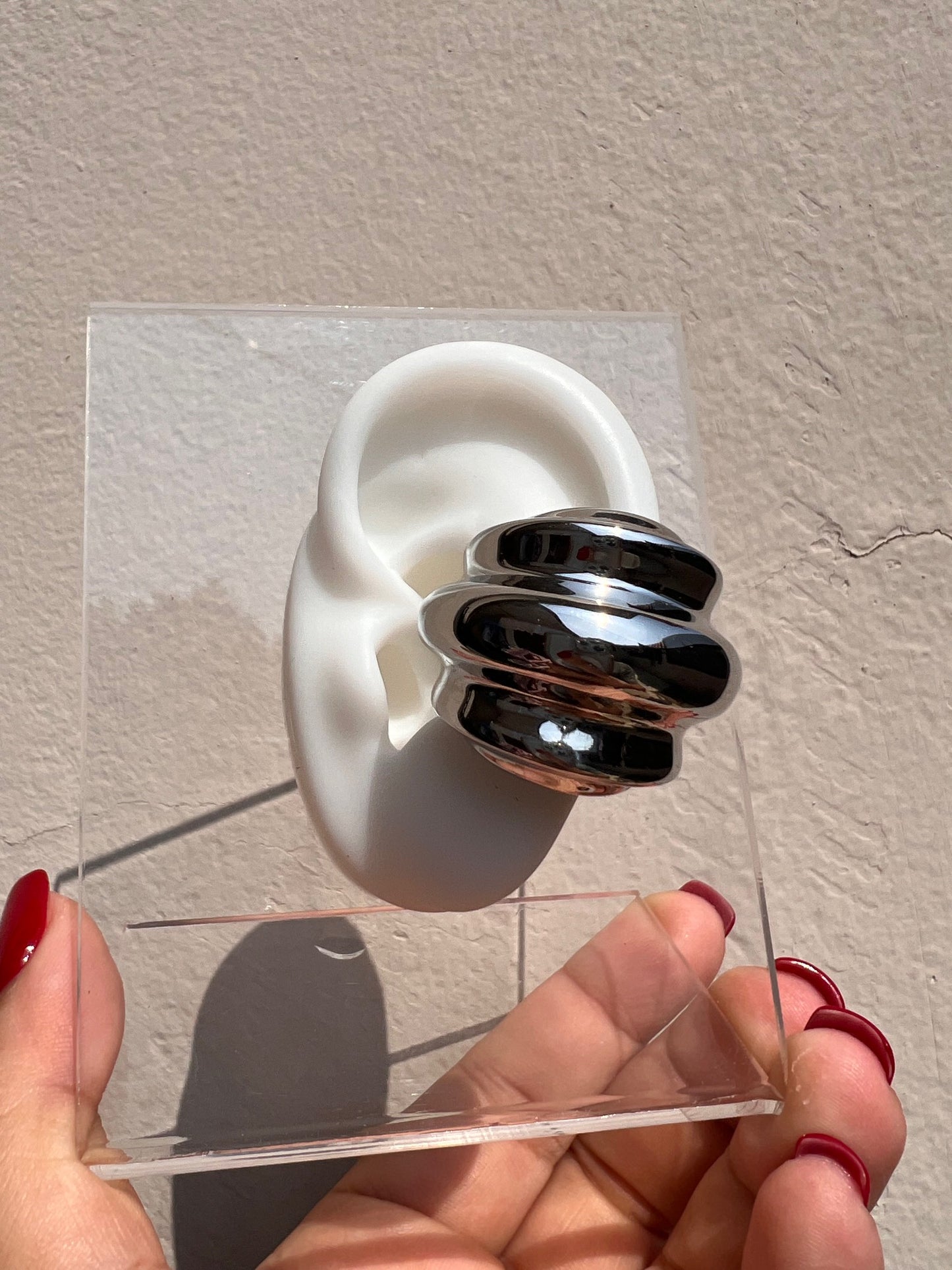 Ear cuff maxi silver