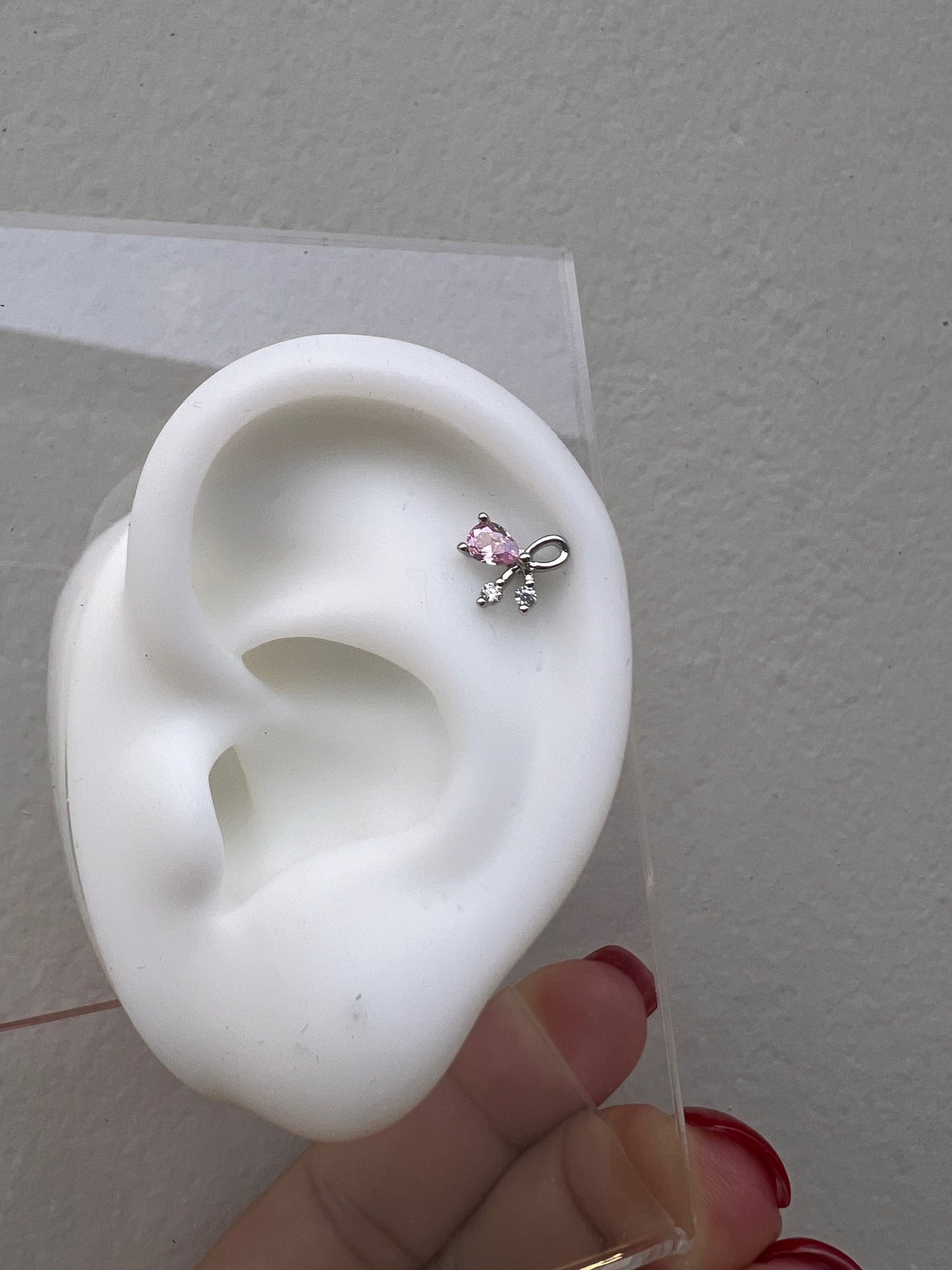 Piercing silver chongo pink