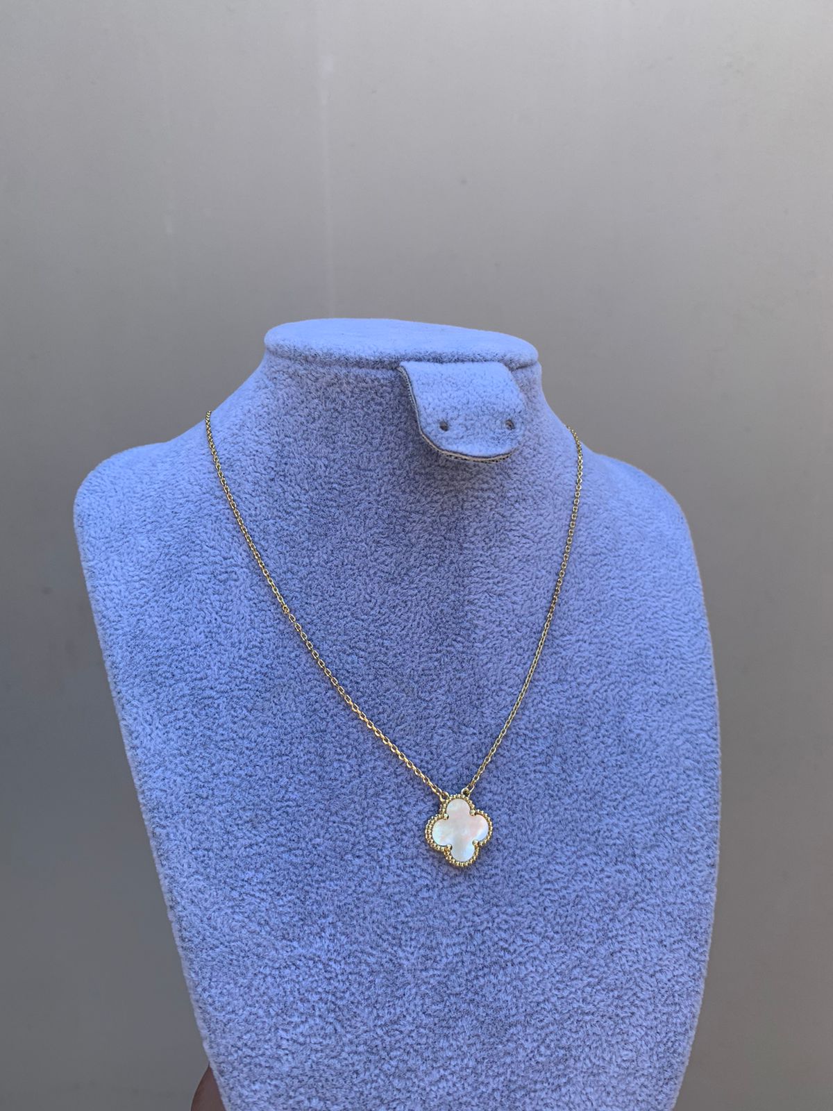 Cadena Van Cleef Gold/Blanco