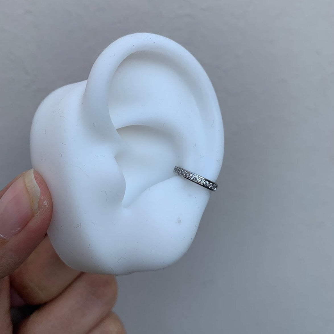 Earcuff Clasico Silver & Zirconias