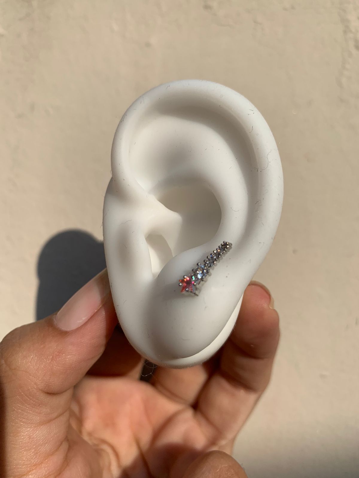 Piercing Estrella Fugaz Tornasol/Silver