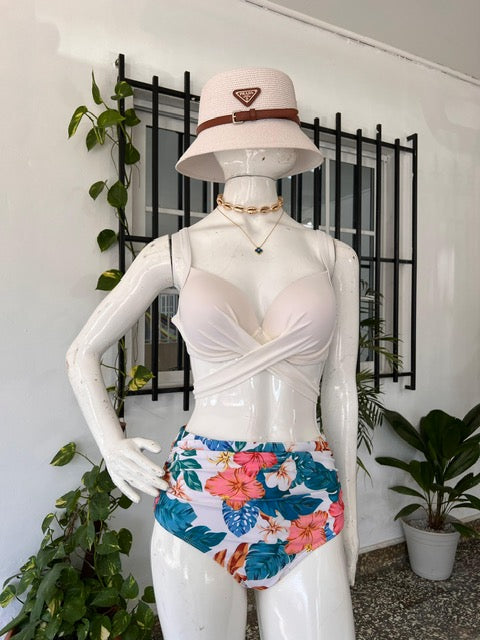 Traje de Baño Flores Hawaianas