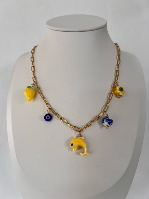 Chocker Amarillo Tropical