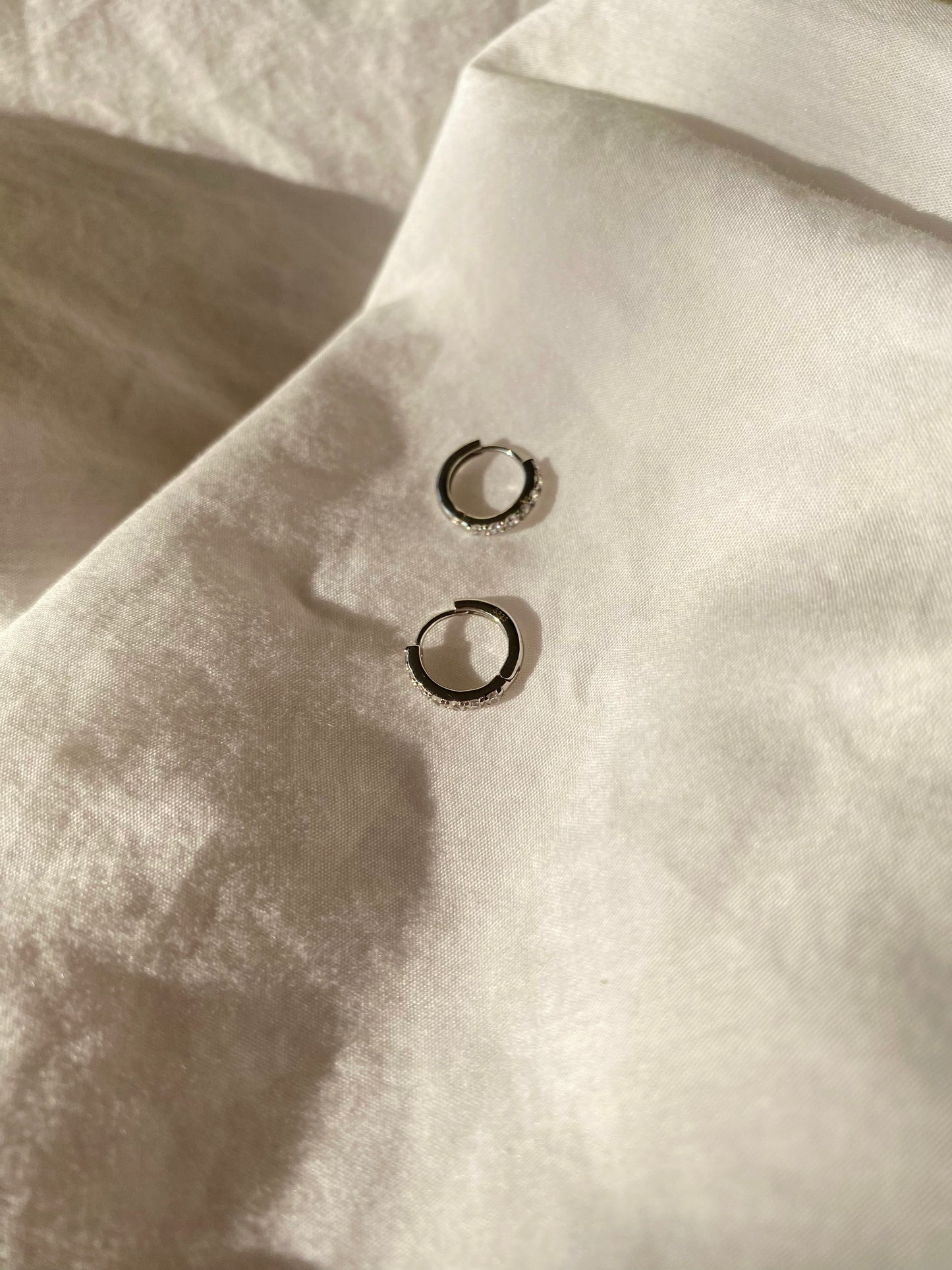 Mini Hoops Silver Basic 6 mm