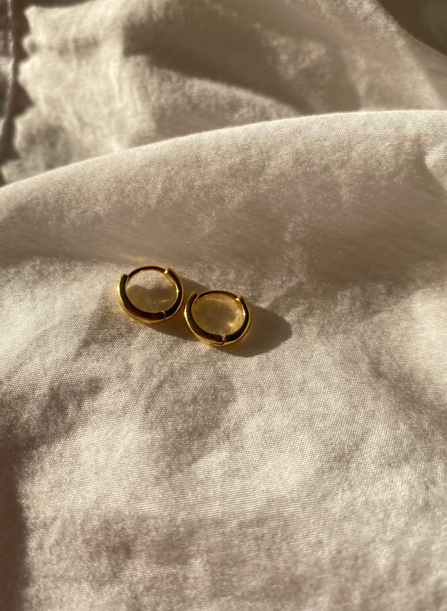 Mini Hoops Skinny Gold 7mm