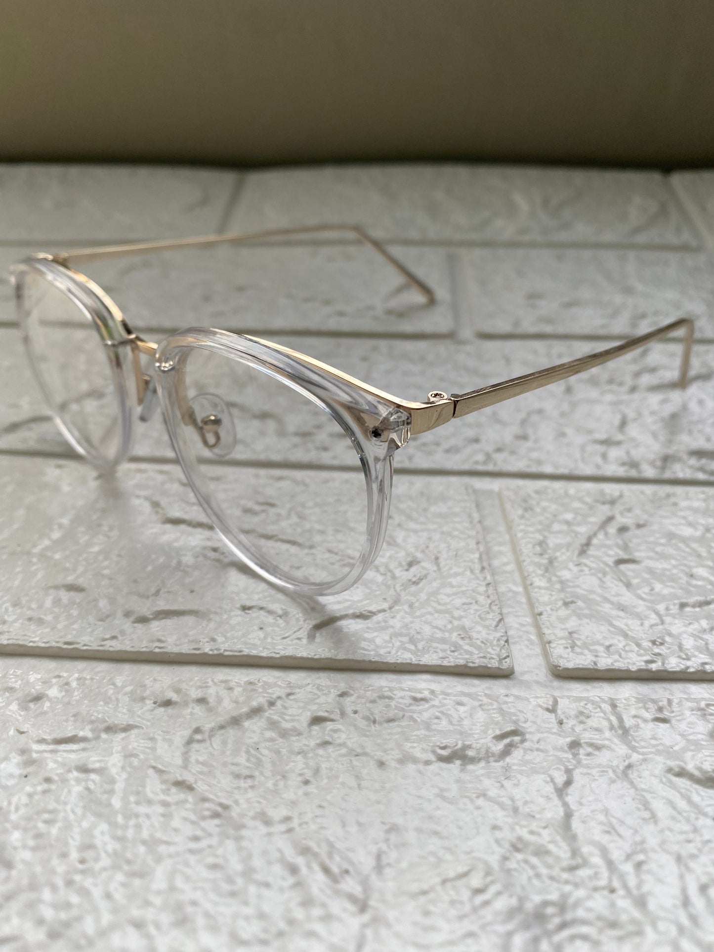 Lentes Clasicos Clear y Gold