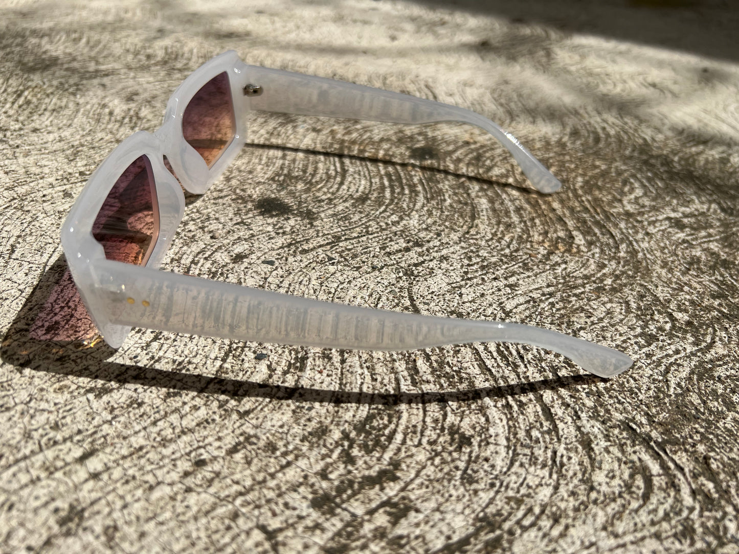 Lentes de Sol Blanco y Tornasol