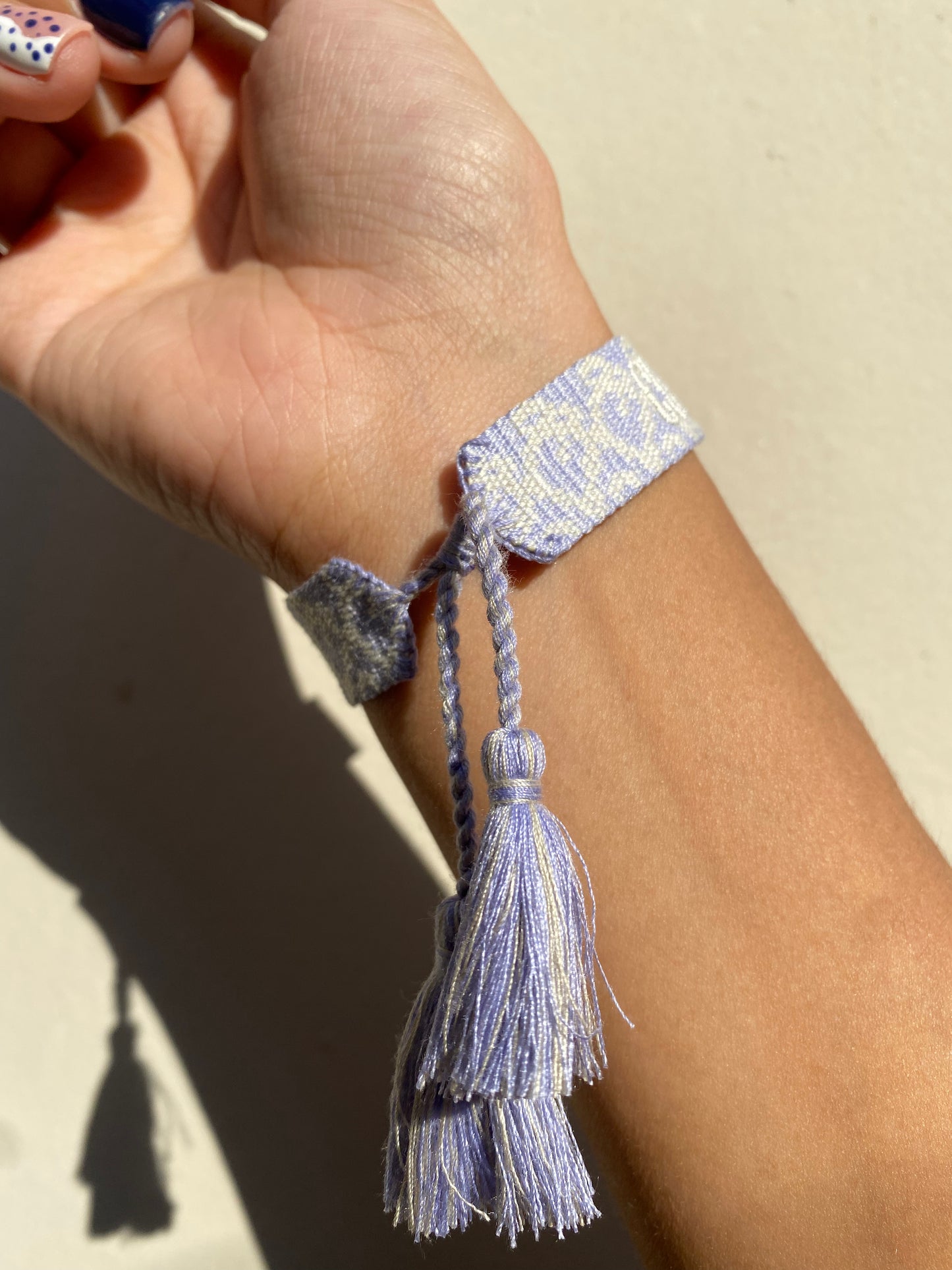 Pulsera CD Lila/ White