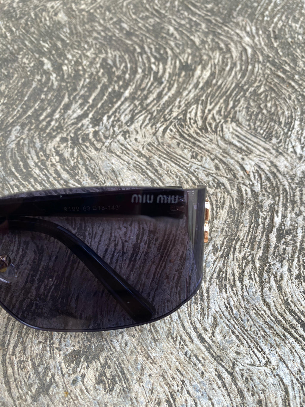 Lentes Miu Miu Vintage Negros patitas plasticas