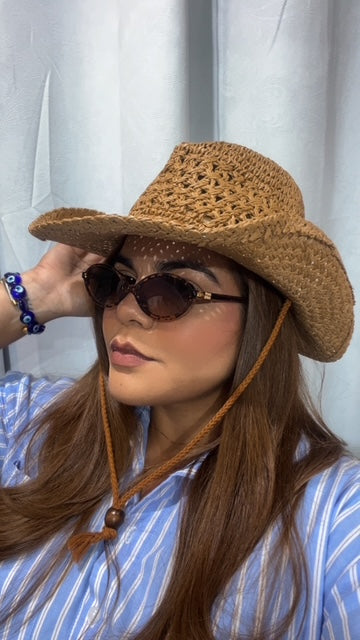 Sombrero Vaquero Camel con Cordón
