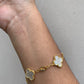 Brazalete Van Cleef Gold/Blanco