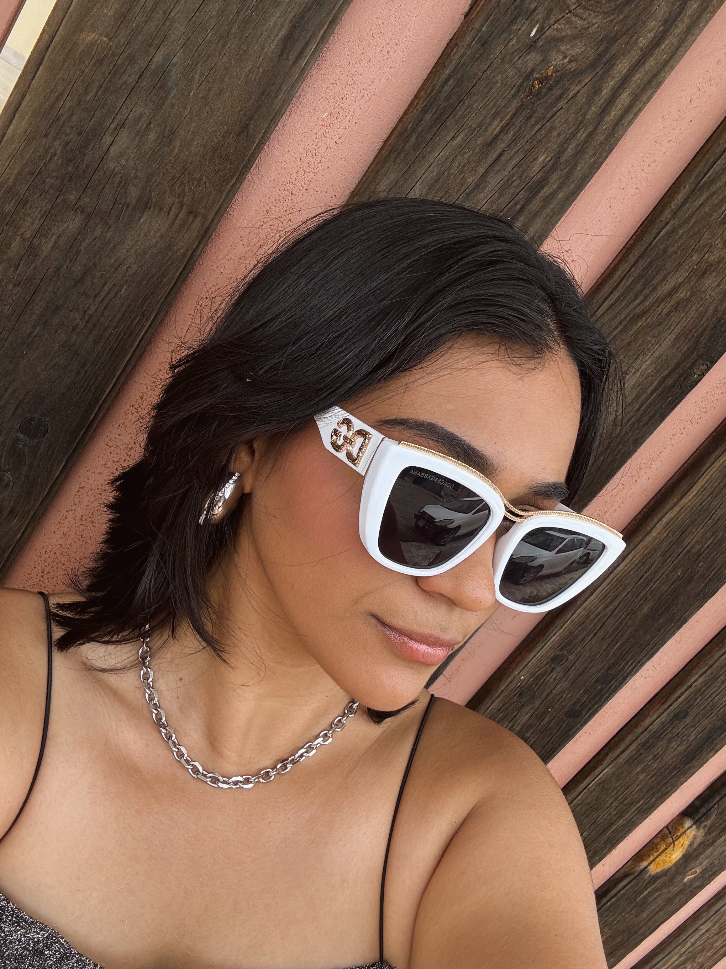 Lentes Cat Eye D&G White