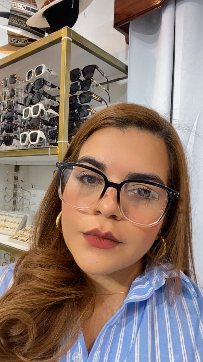 Lentes Nerd Negro y Clear