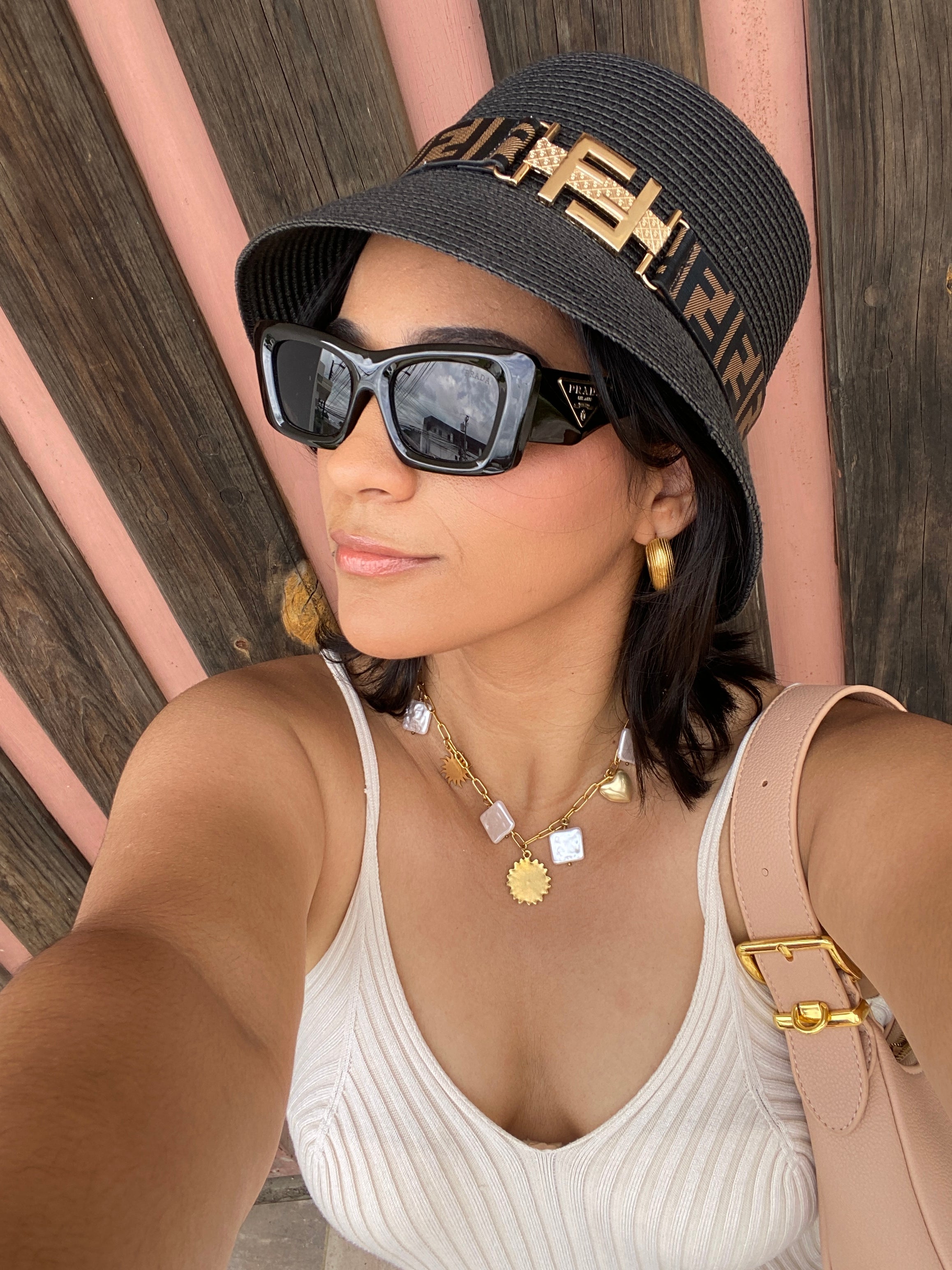 Lentes Prada with Gold