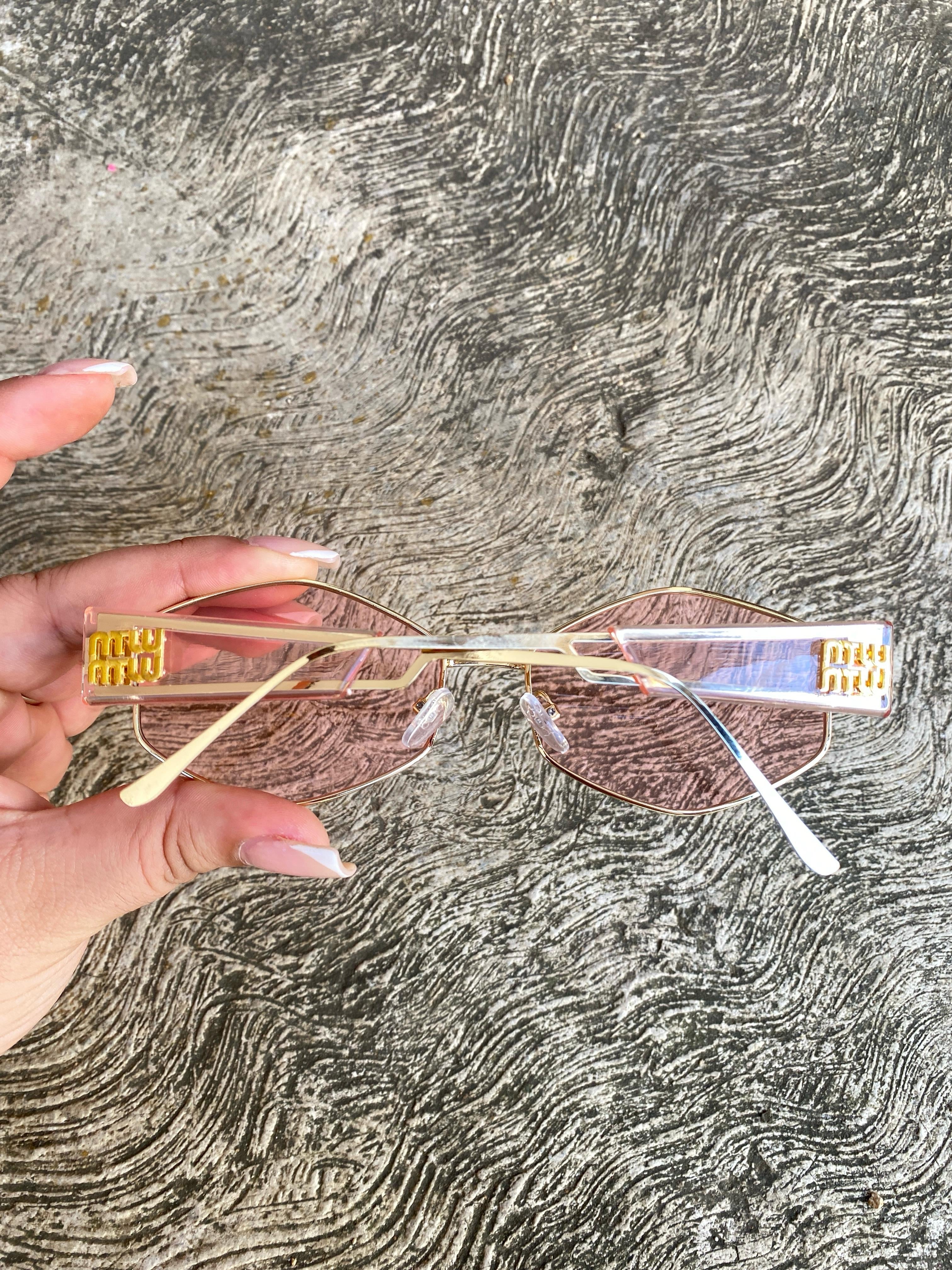 Lentes tipo Miu Miu Pink