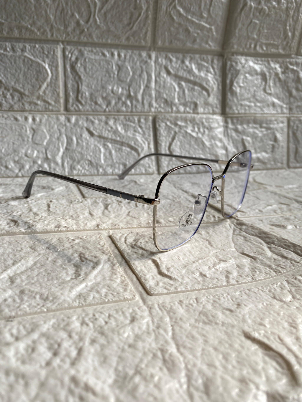 Lentes Cuadrados XL Metal Silver
