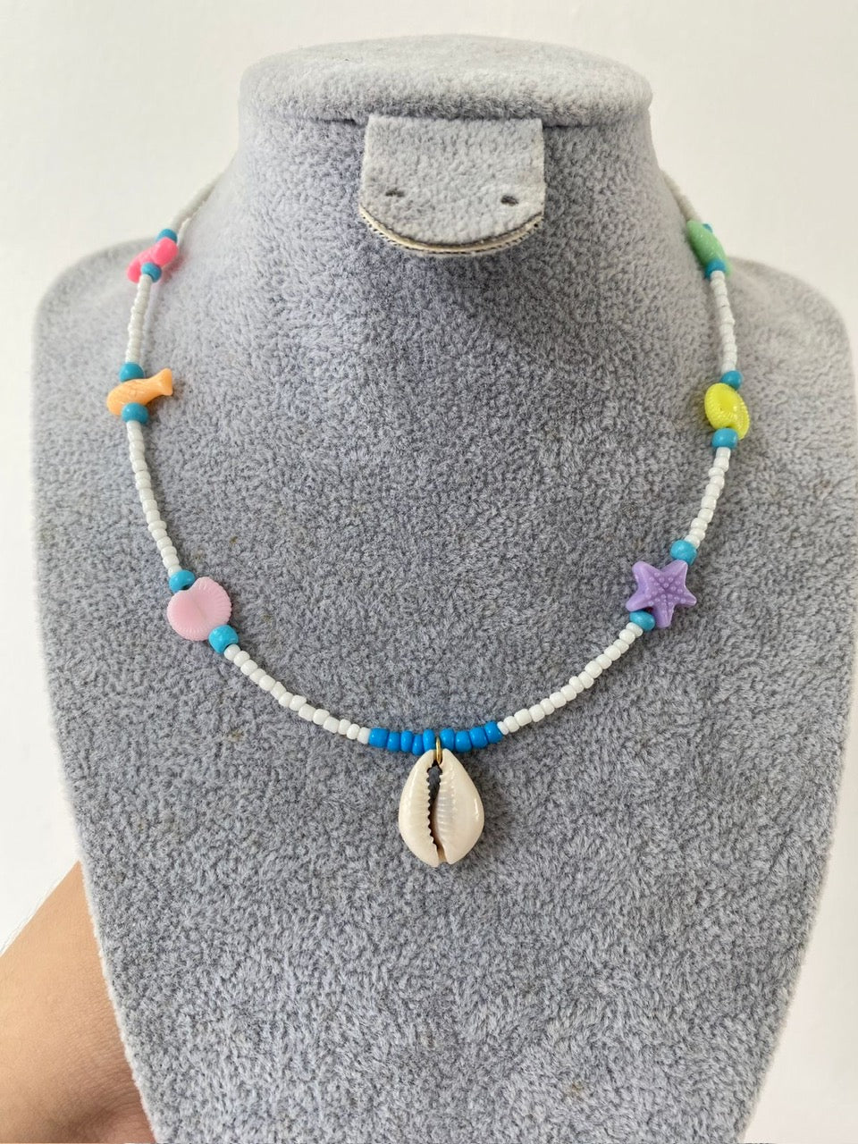 Chocker Marino Blanco
