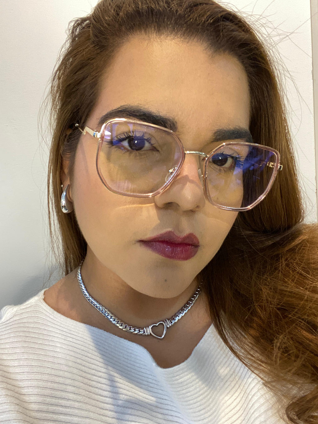 Lentes Semihexagonales Pink/Gold