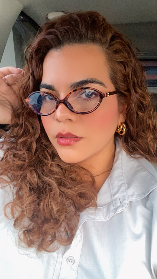 Lentes Miu Miu Ovalados Leopardo con Clear