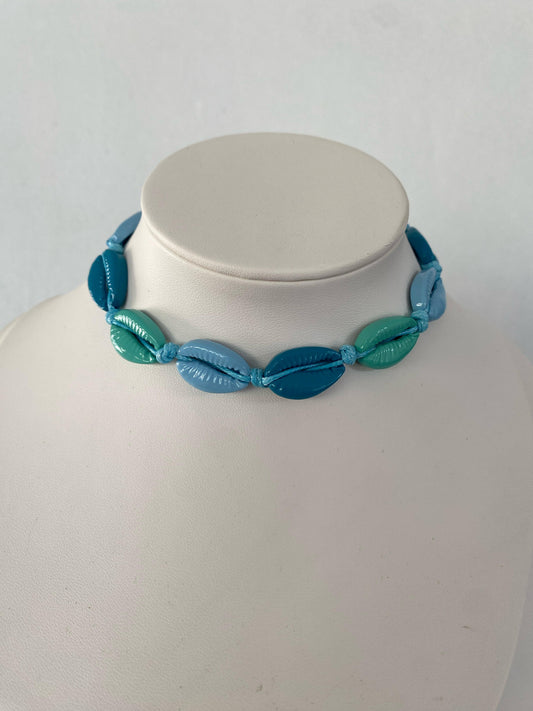Chocker Seashell Blue