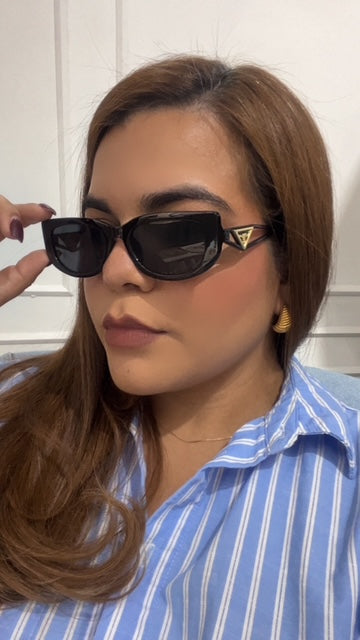 Lentes Tipo Prada Diva Negros
