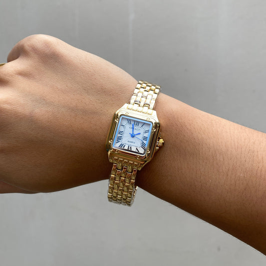 Reloj Old Money tipo Cartier Gold