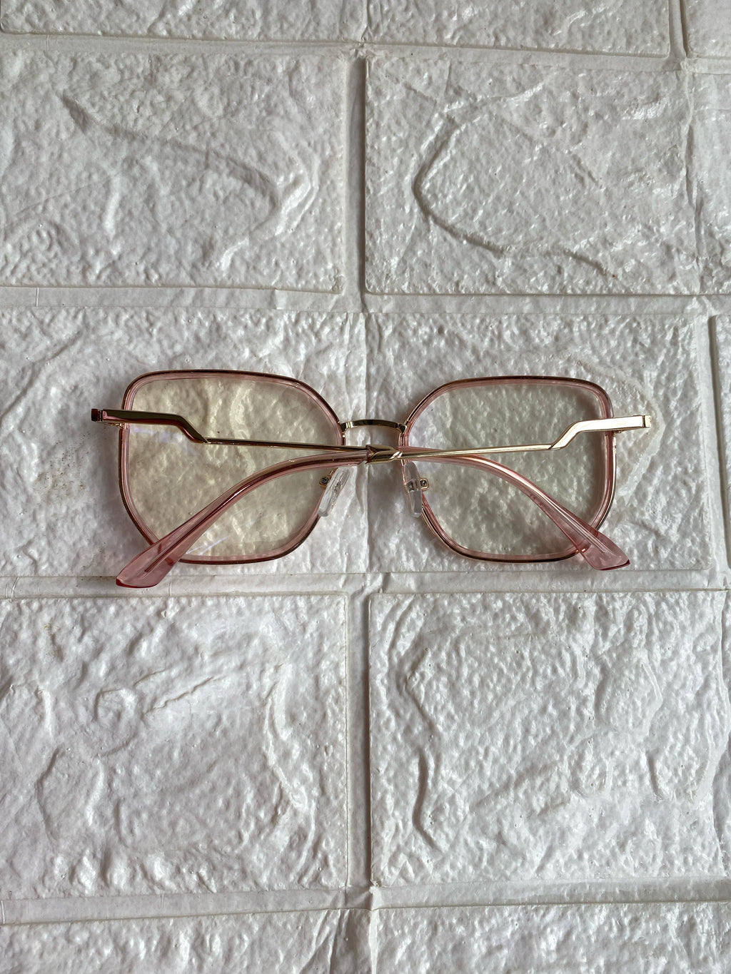 Lentes Semihexagonales Pink/Gold