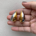 Gotas Large Mitad Silver/Gold