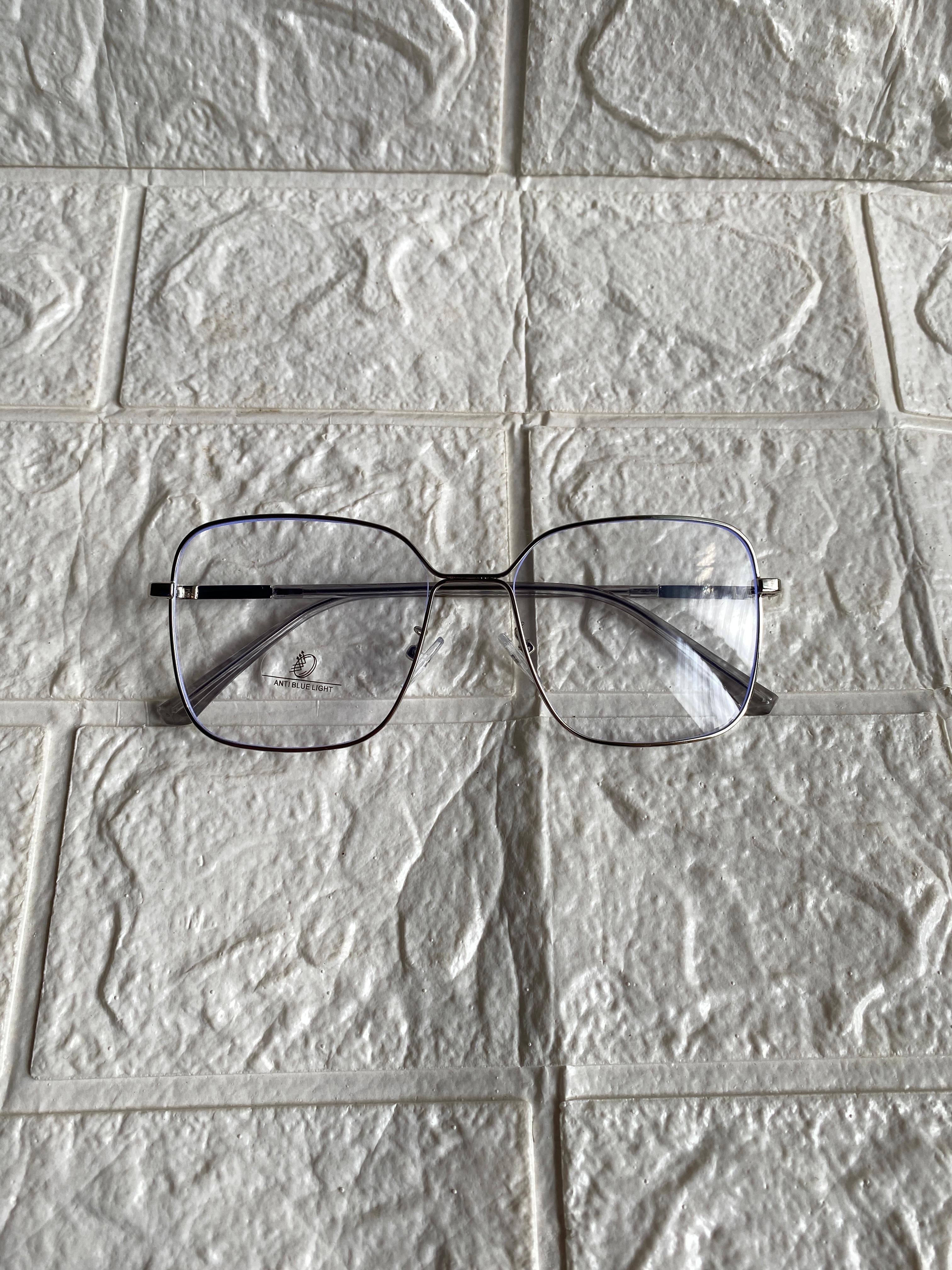 Lentes Cuadrados XL Metal Silver