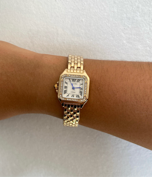 Reloj Old Money Gold con Brillos