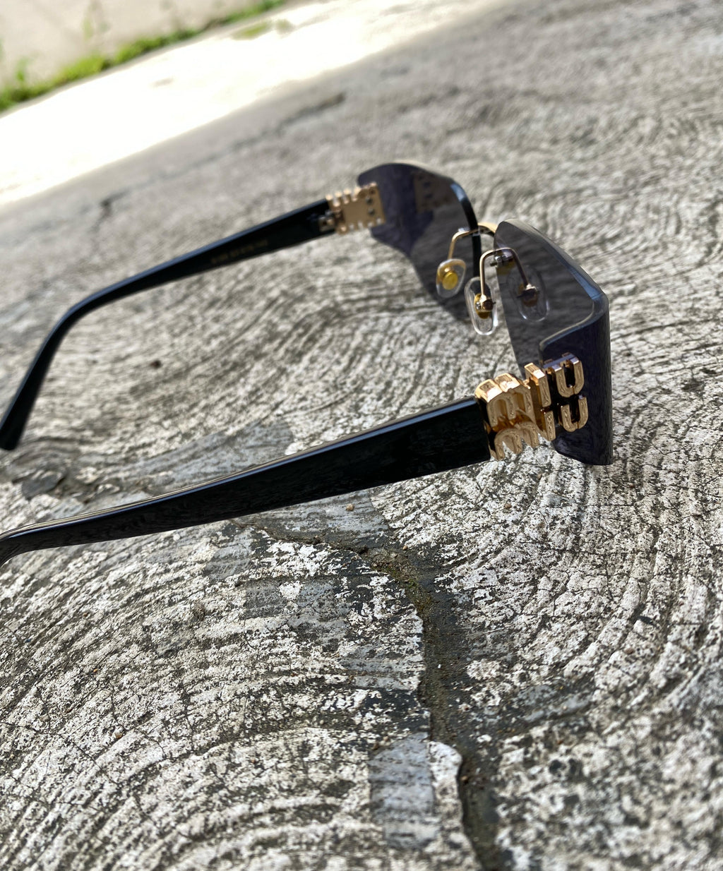 Lentes Miu Miu Vintage Negros patitas plasticas
