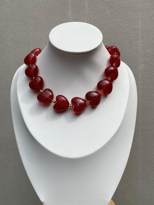 Cadena Hearts Brillantitos