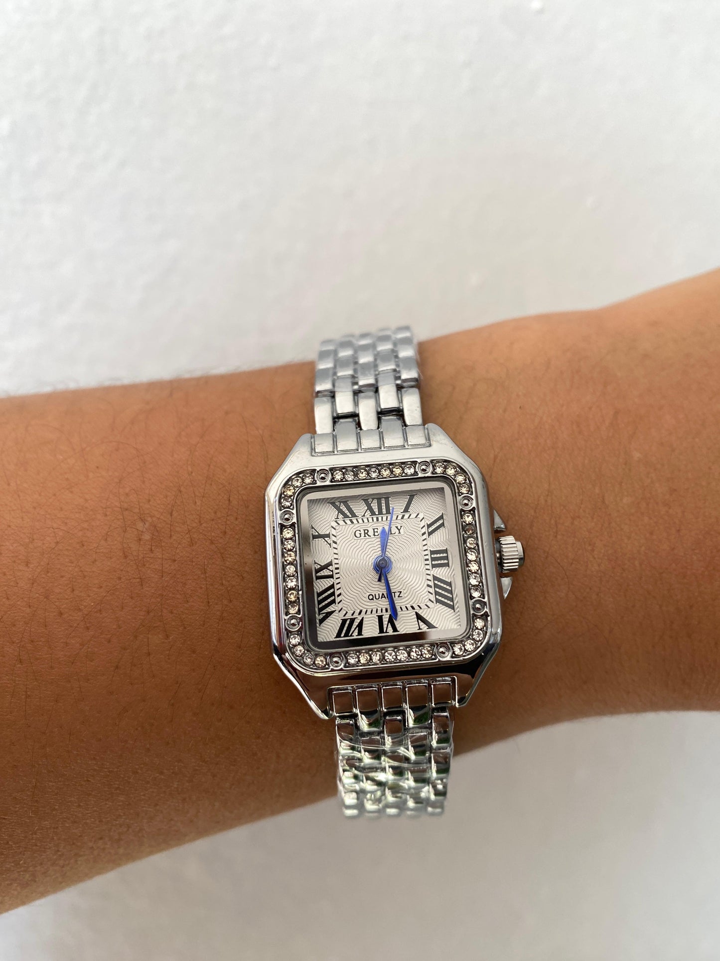 Reloj Old Money Silver con Brillos